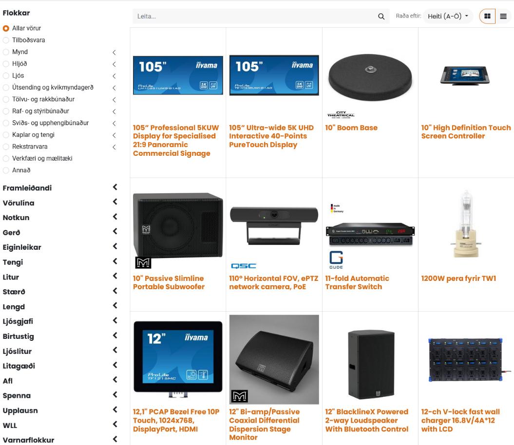 Smelltu til að fara í vefverslun Link to shop